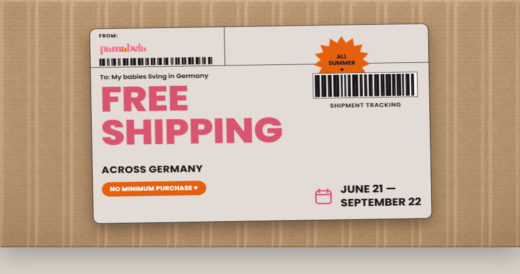 Free shipping across Germany, all summer: June 21 to September 22