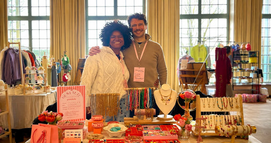 Pamabela team at their charm bar stand during Markt der schönen Dinge in Darmstadt