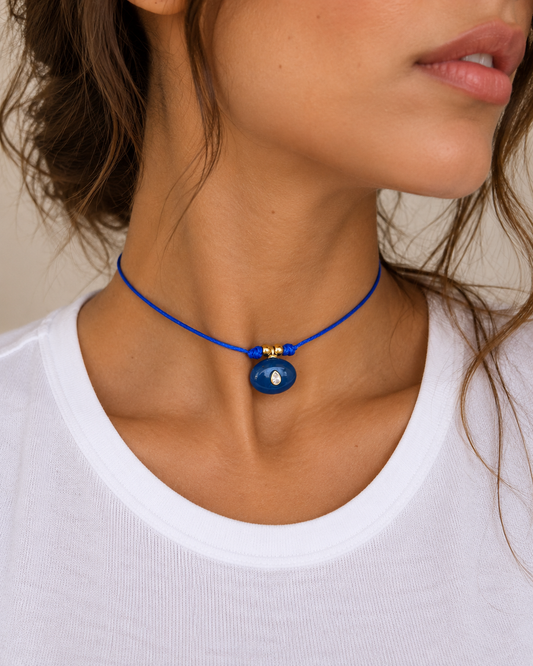Gargantilla Cobalt Drop