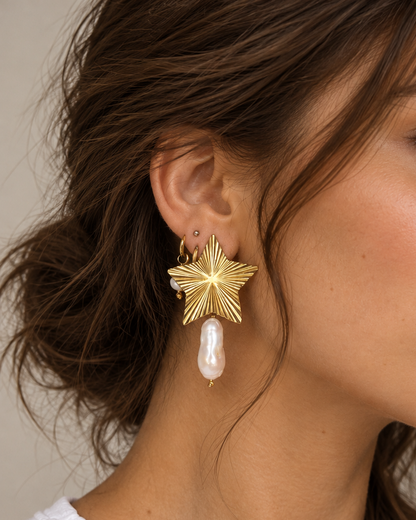 Aretes Golden Hour Star