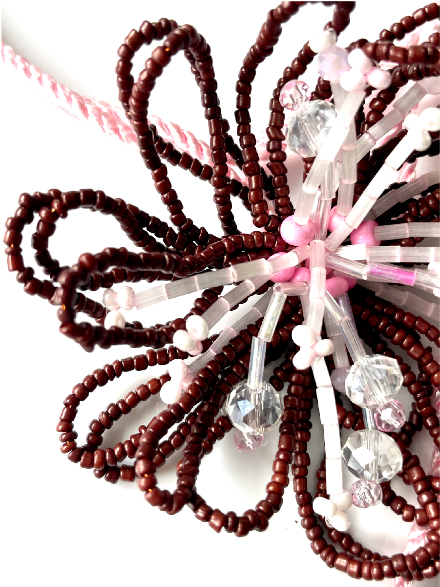 Caribbean Flower Choker – handmade jewelry by Pamabela, view 8 of 12