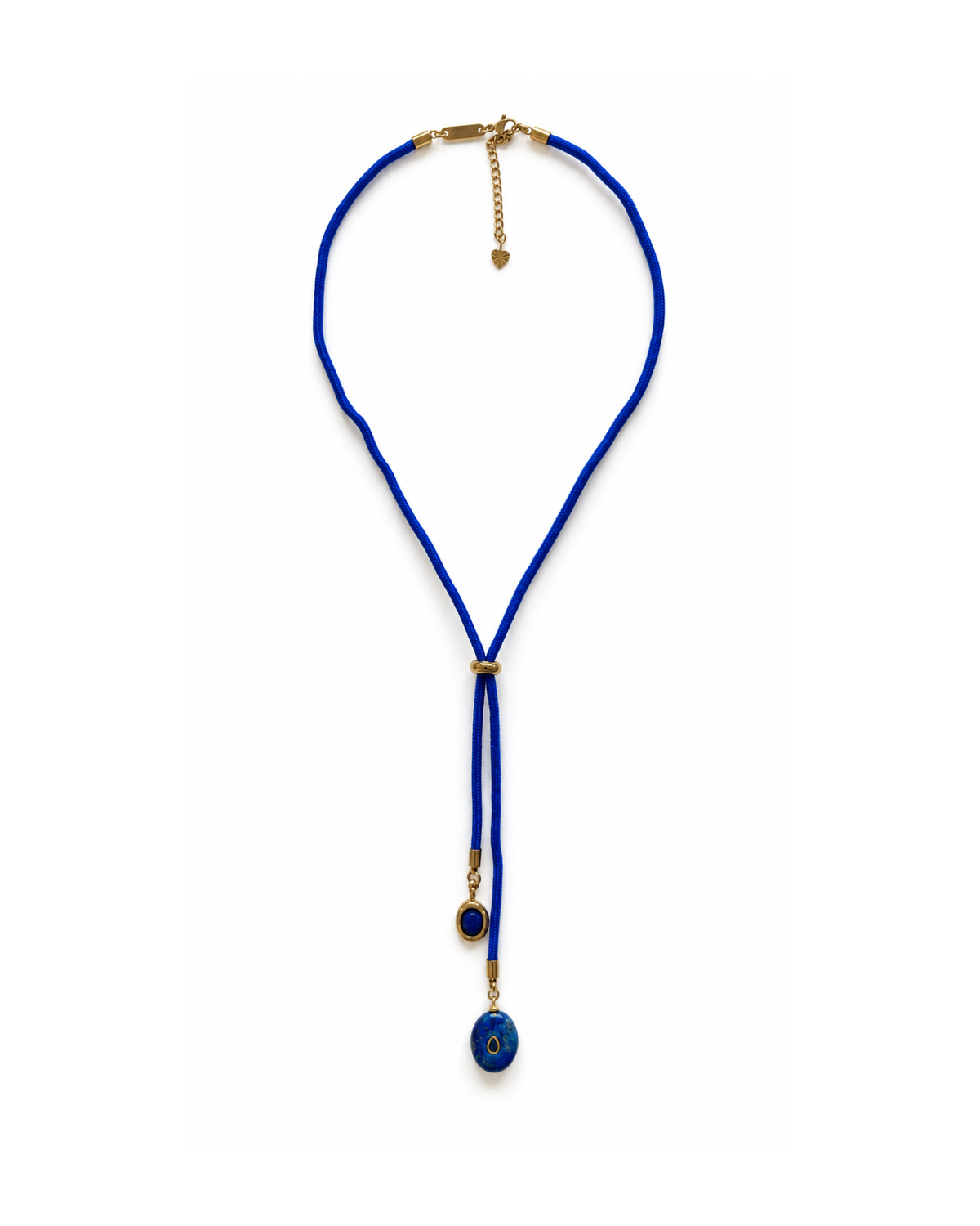 Cobalt Tide Bolo Necklace