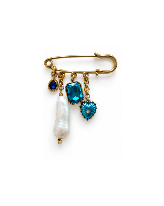 Sapphire Garden Brosche