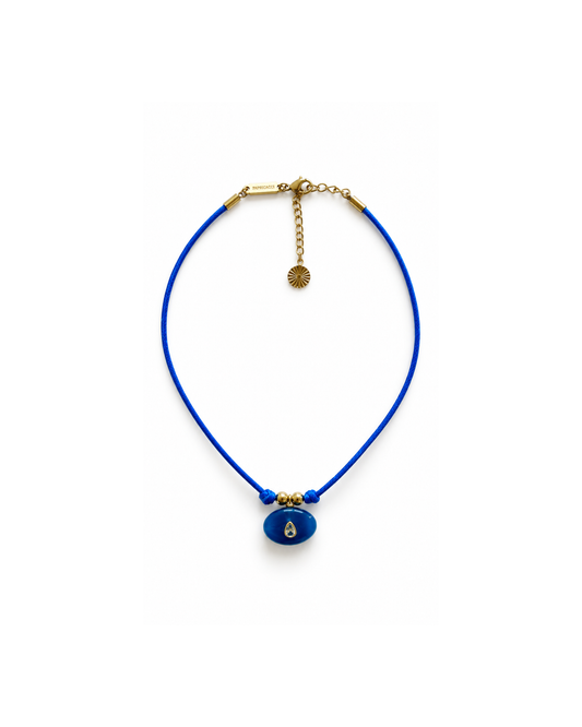 Cobalt Drop Choker