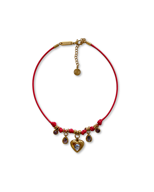 Cherry Heart Choker
