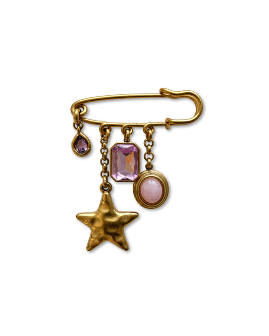 Pink Stardust Brooch