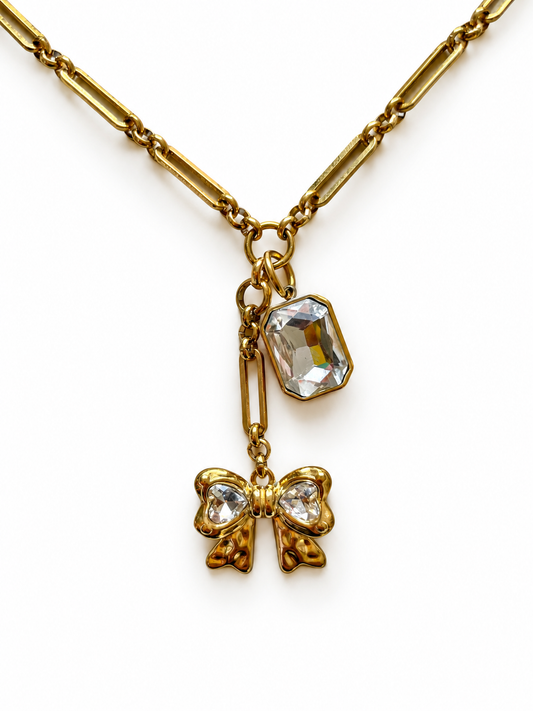 Crystal Bow – handmade jewelry by Pamabela, view 2 of 2