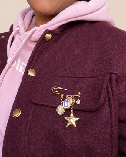 Pink Stardust Brooch
