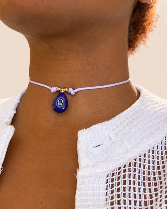Lavender Drop Choker