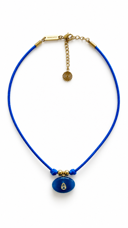 Cobalt Drop Choker