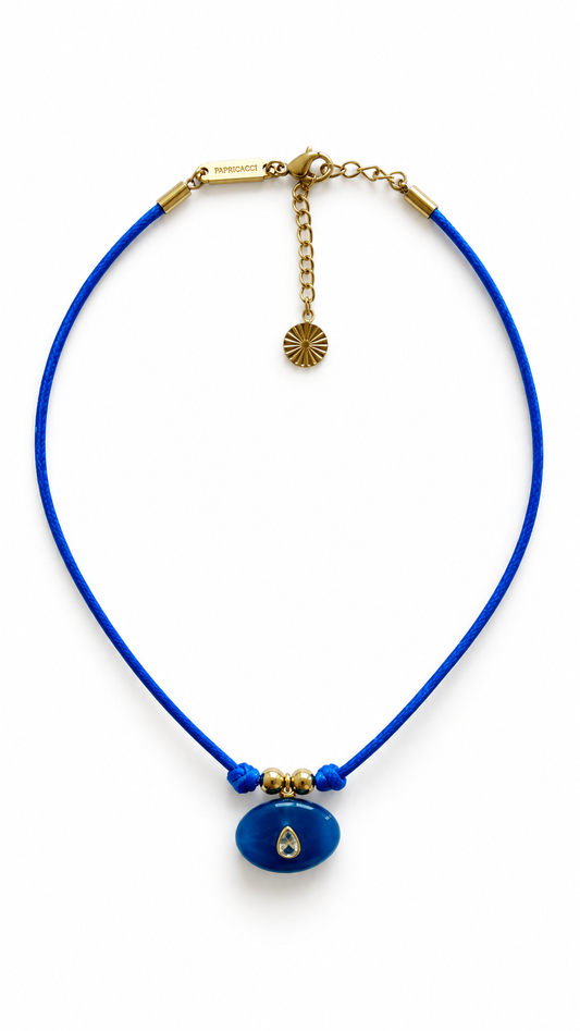 Cobalt Drop Choker